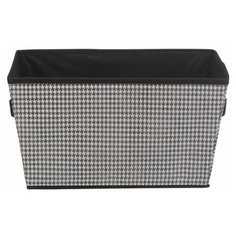 Короб для хранения "Пепита", Д340 Ш250 В190, черно-белый Handy Home