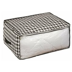 Кофр для хранения "Пепита", Д600 Ш450 В30, черно-белый Handy Home