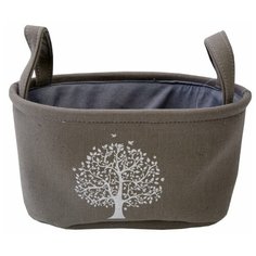 Корзина тканевая для хранения "Сад", Д360 Ш270 В180, серый Handy Home