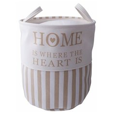 Корзина тканевая для белья "Home", Д360 Ш360 В390, бежевый
