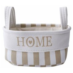 Корзина тканевая для хранения "Home", Д320 Ш230 В160, бежевый