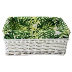 Корзина стеллажная "Tropics", Д400 Ш310 В170, белый Natural House