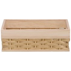 Корзина стеллажная, Д300 Ш190 В110, светло-коричневый Natural House