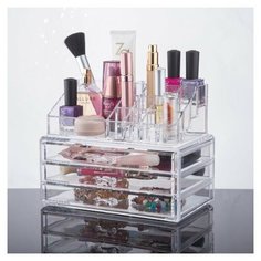 ОРГАНАЙЗЕР ДЛЯ КОСМЕТИКИ S-308 ПРОЗРАЧНЫЙ Ismat Decor