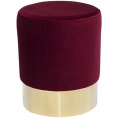 KARE Design Пуф Cherry, коллекция "Вишня" 35*42*35, Полиэстер, Сталь, ДСП, Бордовый