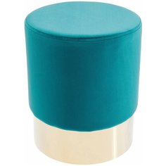 KARE Design Пуф Cherry, коллекция "Вишня" 35*42*35, Нержавеющая сталь, Полиэстер, ДСП, Морской голубой
