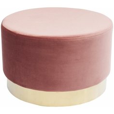 KARE Design Пуф Cherry, коллекция "Вишня" 55*35*55, Полиэстер, Полиуретан, ДСП, Сталь, Розовый