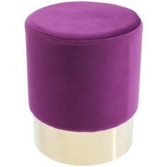 KARE Design Пуф Cherry, коллекция "Вишня" 35*42*35, Полиэстер, ДСП, Нержавеющая сталь, Фиолетовый