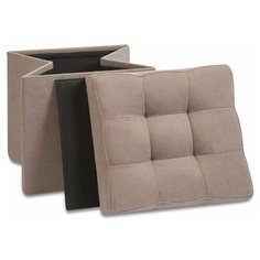 Пуф банкетка Дели, складной с ящиком для хранения, цвет какао, Delicatex