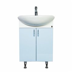 Orange Кларис Kl-55TUB+RA напольная тумба с раковиной, голубая