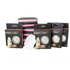 Хром пигмент для дизайна 10 штук + палитра для смешивания красок в подарок Alex Beauty Concept