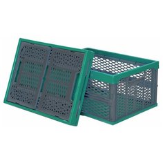Ящик складной перфорированный Зелено-серый 475x340x230мм Pelikan