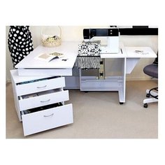 Стол раскладной для швейной машины с раскройным местом QUILTERS VISION, белый HEMLINE 1 шт ( TLM.Q-W001T )