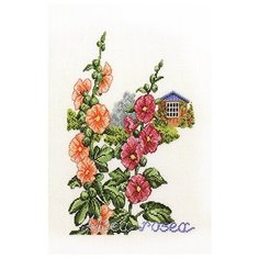Набор для вышивания Дом в цветах, лён 32 ct EVA Rosenstand