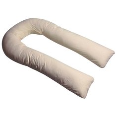 Наволочка Body Pillow на подушку для беременных U микрофибра бежевый