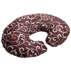 Наволочка Body Pillow на подушку для кормления Рогалик коричнево-бежевый