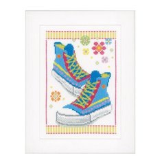 Набор для вышивания Голубые кроссовки 16 х 23 см PN-0149911 Vervaco