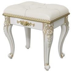 Пуф Дольче Вита СДВ-07, цвет белый глянец с золотом