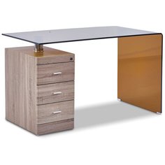 Стол письменный Waterfall, коньячный/дерево I Modern