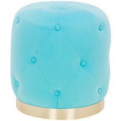 Пуф Leset Марко, велюр бирюзово-голубой