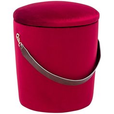 Пуф Leset Бакет, велюр вишня