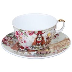 Чашка с блюдцем Rosenberg RCE-255003-Dog