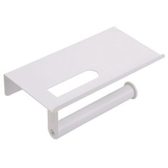 Держатель для туалетной бумаги с полкой для мобильного телефона Аквалиния B1154-W