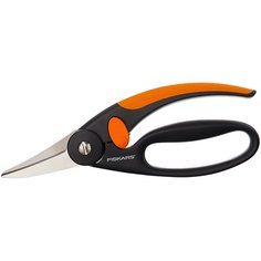 Садовые ножницы FISKARS FingerLoop SP45 черный/оранжевый