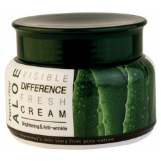 Farmstay Visible Difference Fresh Cream Aloe Увлажняющий крем для лица с экстрактом алоэ, 100 г