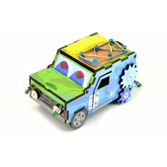 Развивающая игрушка Мастер игрушек Бизи-машинка желтый/зеленый/голубой