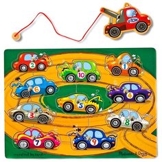 Бирюлька Melissa & Doug Взять на буксир разноцветный