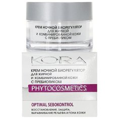 Kora Phytocosmetics Крем ночной биорегулятор для лица для жирной и комбинированной кожи, 50 мл КОРА