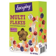 Готовый завтрак Everyday Мультизерновые хлопья с черникой и клюквой, коробка, 200 г