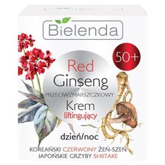 Крем Bielenda Red Ginseng против морщин 50+ день/ночь для лица,шеи и зоны декольте, 50 мл