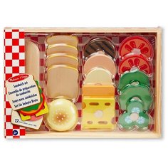 Набор продуктов с посудой Melissa & Doug Sandwich Making Set 513 разноцветный