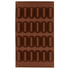 Форма для десерта S-CHIEF Пирамидки, 24 ячейки, коричневый