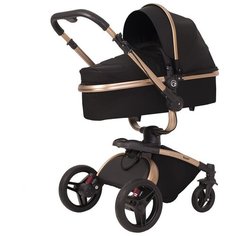 Коляска-трансформер RANT Nest (с автокреслом), black РАНТ