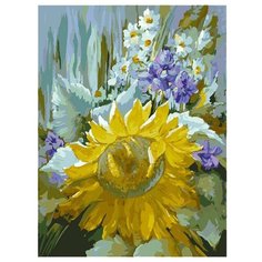 Белоснежка Картина по номерам "Подсолнух" 30х40 см (3020-CS)