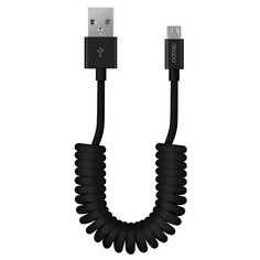 Кабель Deppa USB - microUSB (72122/72123) 1.5 м, черный