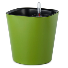 Горшок Техоснастка Комфорт с автополивом, ПИ-39, 4.5 л оливковый