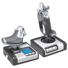 Джойстик Logitech G Saitek X52 H.O.T.A.S., черный/серебристый