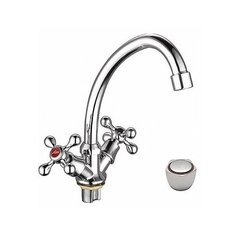 Смеситель для кухни (мойки) Ledeme L4909 двухрычажный хром