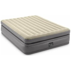 Надувная кровать Intex Prime Comfort Elevated (64164) серый/бежевый