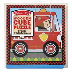 Кубики-пазлы Melissa & Doug Vehicles Cube Puzzle