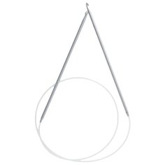 Набор крючков Gamma для тунисского вязания SH2 диаметр 3.5 мм, серый