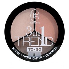 TF Cosmetics Палетка для контуринга лица 3in1 Trend To-go 81