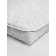 Наматрасник стёганный AMARO HOME Comfort Line 90х200, с резинками по углам, белый
