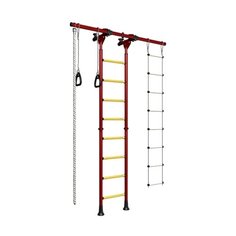 Шведская стенка ROMANA Карусель 2, красный/желтый