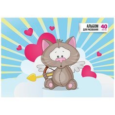 АNN-40 Альбом для рисования 100 г/м2 А4 21 х 29 см на спирали 40 л. ANN-40_1 Kanzy