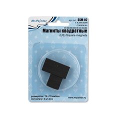 Наборы инструментов для скрапбукинга Mr.Painter Магниты квадратн. SSM-02 19 мм х 19 мм 6 шт. с клеев. слоем на вспененной основе